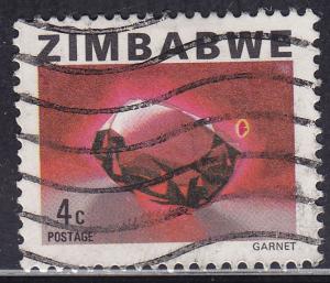 Zimbabwe 416 USED 1980 Garnet