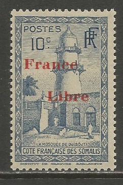 Somali Coast   #198  MLH  (1943)  c.v. $1.40