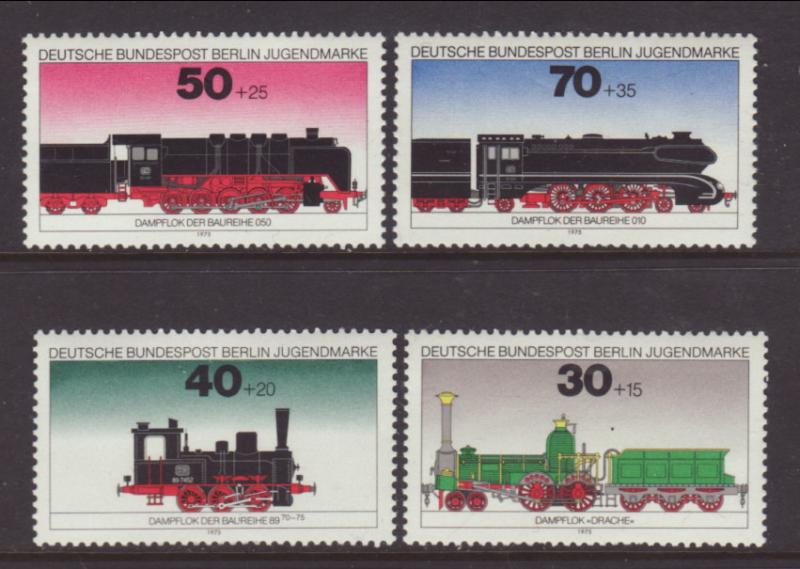 Germany Berlin 9NB115-9NB118 Trains MNH VF