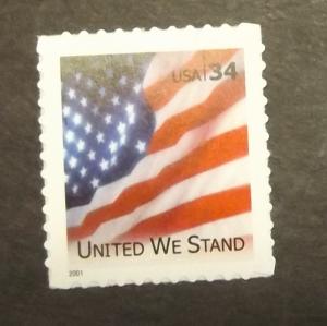 3549 MNH 34c United We Stand, 2001 date - (4055)