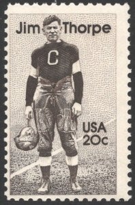 SC#2089 20¢ Jim Thorpe Single (1984) MNH