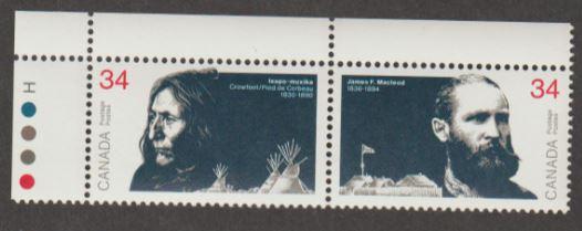 Canada Scott #1108-1109 James Macleod & Isapo-muxika Stamp - Mint NH Pair