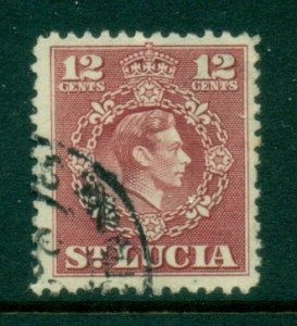 St Lucia 1949 KGVI Portrait 12c FU