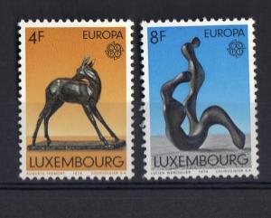 Luxembourg  MNH  1974 Europa sculptures  complete