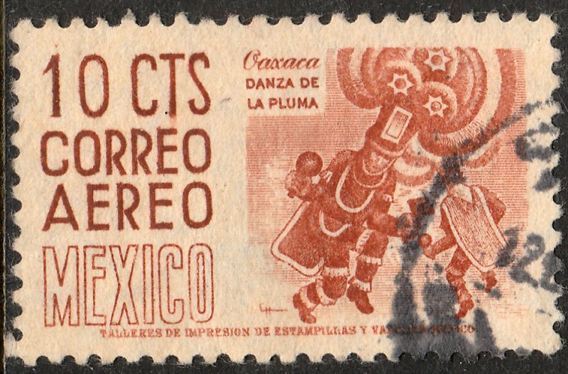 MEXICO C187, 10c 1950 Definitive wmk 279 Used. F-VF.  (519)