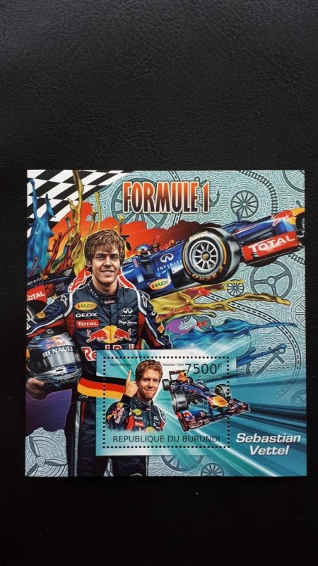 Formula 1 - Sebastian Vettel - Burundi 2012. - Bl ** MNH