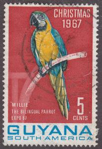 Guyana 34  Macaw Parrot 1968