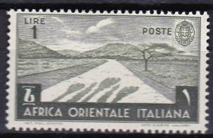 1938 Italian East Africa Scott 12 Desert Road MH