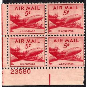 C33 Mint,OG,NH... Plate Block of 4