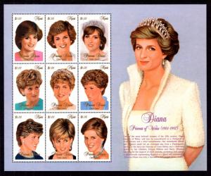 Nevis 1030 Princess Diana Souvenir Sheet MNH VF