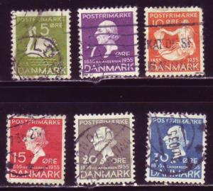 Denmark 246-251 Used set