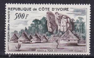 Ivory Coast C 20 MNH 1962 Village in Man Region