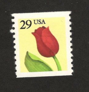 2526 Tulip Flower Coil Single Stamp Mint/nh FREE SHIPPING