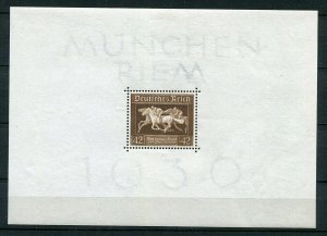 GERMANY 3rd REICH 1936 BROWN RIBBON SHEET SCOTT B90 PERFECT MNH