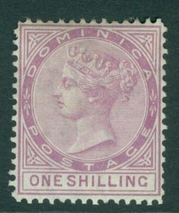SG 9 Dominica 1882-83. 1/- magenta. Fine mounted mint CAT £140