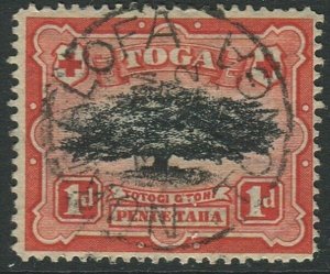 Tonga 1897 SG39 1d Ovava Tree #1 FU
