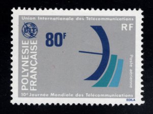 French Polynesia Scott C160 MNH** ITU stamp