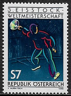 Austria #1522 MNH Stamp - World Curling Championships