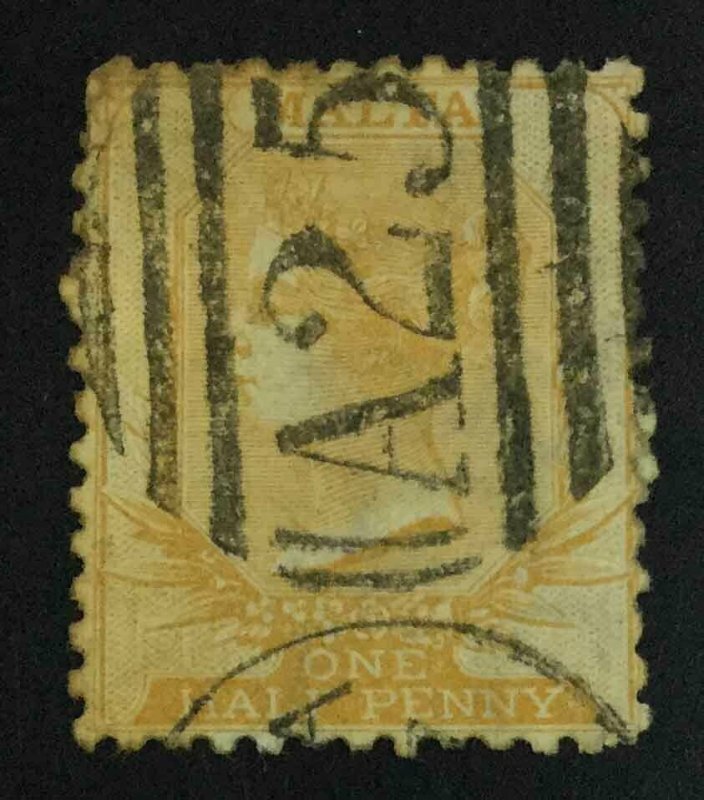 MOMEN: MALTA SC #5a 1866 CROWN CC USED $190 LOT #63598