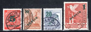 Germany Berlin  9N64-9N67  Used   VF  CV  $26.70   ....   0640040