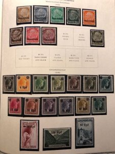 Luxembourg Issued Under German Occupation - In Mounts