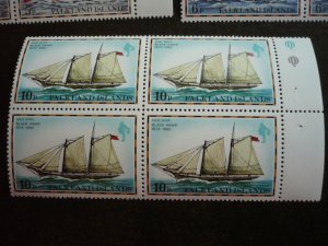 Stamps-Falkland Islands-Scott#260,262,264,265,269-MNH Set of 5 Booklet Panes