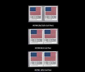 #5788 - 5790 2023 Flags Coil Pairs set/3 - MNH