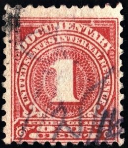 R207 1¢ Documentary Stamp (1914) Used