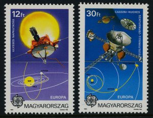 Hungary 3286-7 MNH EUROPA, Spacecraft, Ulysses Probel, Casssini-Huyugens Probe