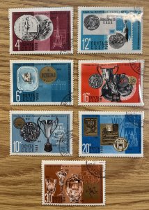 Russia #3534-3540 Used -Awards / Beautifully Crystal Mounted (1968) Complete Set