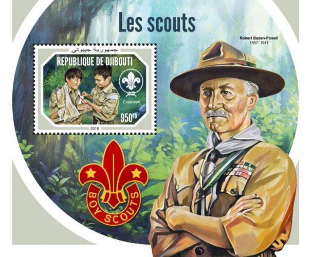 DJIBUTI - 2018 - Scouts - Perf Souv Sheet - M N H