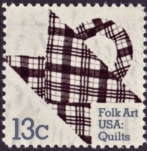 SC#1748 13¢ American Quilts Single (1978) MNH