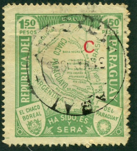 Paraguay 1934 #L35 U SCV (2018) = $1.00