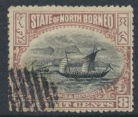 North Borneo  SG 102 CTO  perf 14 please see scan & details