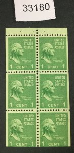 US STAMPS  #804b MINT OG NH BOOKLET LOT #33180