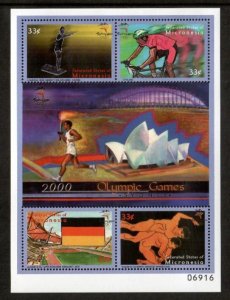 Micronesia 2000 - Olympics Sports - Sheet of 4 Stamps - Scott #389 - MNH