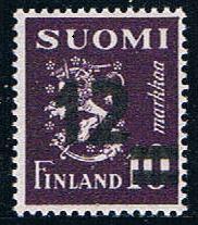 Finland 275 MNH Surcharged 1948 (F0081)+