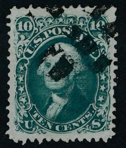 UNITED STATES (US) 96 USED F-VF, 10C WASHINGTON WITH GRILL