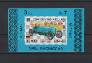 1971 Ajman - German Racing Cars - Mi-1118 Deluxe MS - MNH