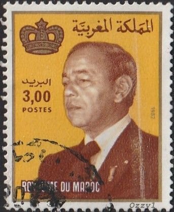 Morocco 1983 Sc523 3d King Hassan II USED-F-VF-NH.