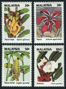 Malaysia 480-483,MNH.Michel 488-491. Wild flowers 1993.