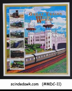 SIERRA LEONE - GREAT TRAINS OF THE WORLD - MIN. SHEET MNH