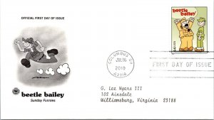 FDC 2010 SC #4467- 4471 Beetle Bailey - Columbus, Oh - Single - J3026