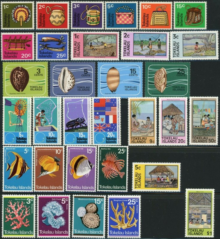 TOKELAU Islands #25-56 Postage Stamp Collection 1971-1976 Mint NH OG VF