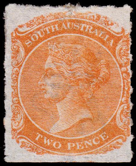 South Australia Scott 54 (1868) Mint H F, CV $160.00 M