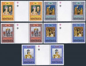 Antigua 508-512 gutter,MNH.Michel 504a-508a. QE II Coronation-25,1978.