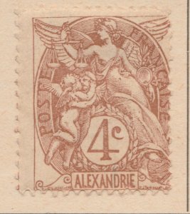 FRENCH COLONY EEGYPT ALEXANDRIA 1902-03 4c MH* Stamp A29P25F33122-