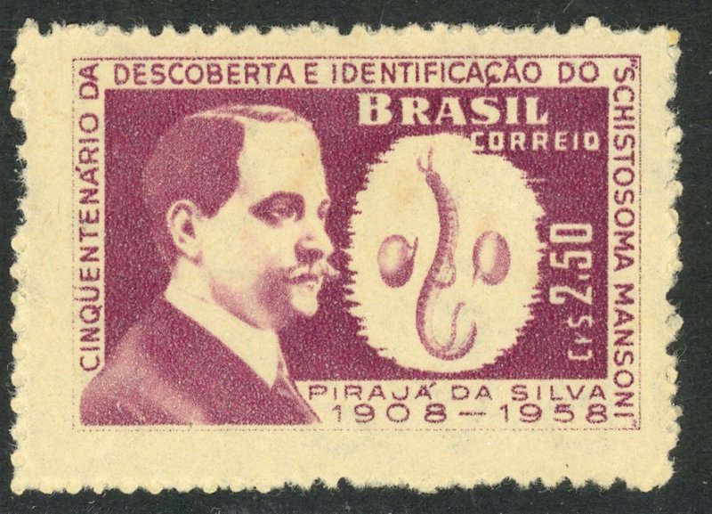 BRAZIL 1959 Dr Piraja da Silva Issue Sc 903 MNH Gum Skips