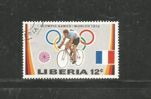 #594 Bicycling, French flag