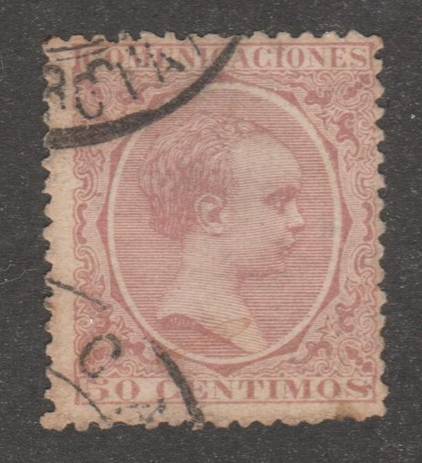 Spain, Scott# 266, used, 50 centimos, #M413